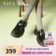他她（TATA）2025春時尚休閑樂福鞋女7OL35AA5 黑色 37