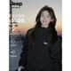 吉普（JEEP）沖鋒衣男秋冬季防水防風(fēng)2025新款戶外登山服外套 黑色 XL