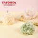 多樣屋（TAYOHYA）玫瑰浴花球洗澡神器不散柔軟搓澡浴花大號(hào)泡泡浴球 玫瑰花浴球/綠色+黃色