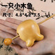 黃楊木木雕雕刻實(shí)木木魚(yú)隨身便攜打擊樂(lè )器靜心解壓法器佛系擺件 黃楊木小魚(yú)木魚(yú)（手工鏤空） 約4.8*4.2*3.5ccm