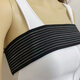 BODYWORKER運(yùn)動(dòng)護(hù)胸帶女固定防震束胸帶透氣高彈力繃帶高強(qiáng)度跳繩跑步裹胸布 黑色(長1.5m 寬 7.8cm)