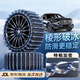 億飾汽車防滑鏈SUV轎車越野車雪地加粗錳鋼全包圍不傷輪胎通用脫困鏈 255【特粗加密*專車專用】2輪裝