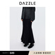 DAZZLE地素 半身裙24秋新款女裝黑色優(yōu)雅牛仔魚(yú)尾長(zhǎng)裙 黑色 27/M 165/70A