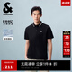 杰克·瓊斯（JACK&JONES）男裝25年涼感POLO衫男士翻領(lǐng)短袖T恤夏季潮流商務(wù)休閑高端半袖 E40黑色 常規(guī) XL