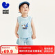 迷你巴拉（minibala）迷你巴拉男童寶寶短袖套裝夏季吸濕速干兒童運(yùn)動休閑兩件套