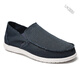 卡駱馳（crocs）男鞋夏款圣克魯茲HC休閑透氣商務(wù)一腳蹬帆布鞋春夏休閑日常 深藍 【39-40碼】M7=25cm