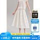 ELLE KIDS童裝 花朵提花中長半裙女童夏季新款法式優(yōu)雅度假風(fēng)裙子 本白色 165 （M）