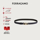 菲拉格慕（Ferragamo）女士藍(lán)黑色牛皮雙面可調(diào)式腰帶 0673955_C_80 七夕禮物送女友