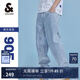 杰克·瓊斯（JACK&JONES）25年男裝夏季潮流寬松直筒錐腿涼感潮牌牛仔褲休閑褲子九分男褲 E40淺牛仔藍 905錐形 33 180 W33