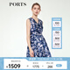 PORTS寶姿春夏新品女裝連衣裙ALM8D048MPP090 丈青印花 M (6)