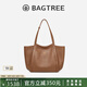BAGTREE明星同款包包樹晚?xiàng)靼谗菲な痔岽笕萘客ㄇ趩渭缤刑嘏呦ΧY物 烤棕色-中號(hào) 可裝14寸電腦 高級(jí)小眾