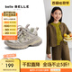 百麗（Belle）馬君妍同款星河軌跡復古時尚老爹鞋女商場同款休閑童鞋H8005A85 金色【馬君妍同款】 35 (225mm)