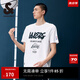 杰克·瓊斯（JACK&JONES）NBA聯(lián)名湖人隊男士簡(jiǎn)約時(shí)尚運動(dòng)印花T恤短袖半袖男裝224101056 A06本白色 常規 A06本白色 185/104A/XL