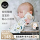 nest designs寶寶安撫巾可入口哄睡新生兒安撫玩偶手帕嬰兒玩具 初雪-34*34cm 安撫巾