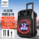 愛國者S56 12吋廣場舞音響無線藍(lán)牙拉桿音箱大功率戶外音響K歌便攜低音炮擺攤擴(kuò)音器喇叭 雙麥克風(fēng)