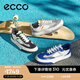 愛步（ECCO）休閑鞋 2025年夏季新款厚底板鞋軟底簡(jiǎn)約撞色男鞋 街頭球鞋539804 白色/黑色/鴿子灰53980461195 40
