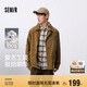 森馬（Semir）巴恩風(fēng)工裝外套男純棉燈芯絨翻領(lǐng)夾克秋情侶寬松上衣101524108201