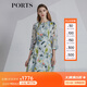 PORTS寶姿春夏新品女裝七分袖收腰顯瘦連衣裙LM8D058MPP095 奶綠色印花 L (8)