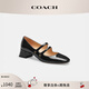 蔻馳（COACH）女士女鞋ANGELINA瑪麗珍鞋中跟單鞋春夏簡(jiǎn)約日常皮鞋 黑色 37.5