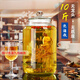 德蒂芙玻璃泡酒瓶5斤10斤無鉛家用泡酒瓶帶龍頭密封泡酒壇釀泡酒罐酒壺 圓瓶10斤無龍頭【】