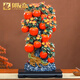 禮御友嘉高檔藝術(shù)工藝品陶瓷蘋(píng)果擺件新中式客廳玄關(guān)大型落地喬遷之喜裝飾 康泰祥和
