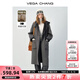 VEGA CHANG【高含量綿羊毛】毛呢外套女2025冬款氣質高級呢子大衣 時髦灰 M (160)