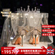 Ebonka高端品牌蝴蝶結(jié)高跟鞋女細(xì)跟不累腳水晶婚單鞋情人節(jié)生日禮物 香檳色【精美禮盒】 6.5cm 36 免費(fèi)刻字/定制