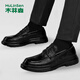 木林森（MULINSEN）男鞋商務(wù)休閑豆豆鞋一腳蹬軟底駕車(chē)懶人鞋 2202