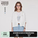 Teenie Weenie小熊女裝外套2025夏季新款時髦休閑活力連帽長袖上衣 白色 S