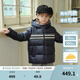 戴維貝拉（DAVE＆BELLA）冬裝新款防水兒童連帽羽絨服學(xué)院風(fēng)小男孩衣服中大童上衣女童外套 藏青色【現(xiàn)貨】 150cm（建議身高140-150cm）