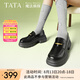 他她（TATA）樂福鞋女鞋秋季辛苦魔法偵探英倫厚底小皮鞋女鞋單鞋7OL35AA5 黑色 37