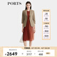 PORTS寶姿女裝早秋新品商務(wù)休閑獅鬃褐色西裝夾克ALT9J013MWP098 獅鬃褐色 XS (2)