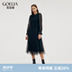 歌莉婭（GOELIA）預(yù)售黑色連衣裙女穿搭氣質(zhì)法式好看顯瘦絕美網(wǎng)紗裙子1CCR4K110 00B黑色 M