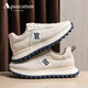 雅格獅丹（Aquascutum）輕奢男鞋2025秋季新款透氣休閑運動(dòng)鞋防滑真皮小白鞋 白色 40