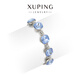 XUPING旭平首飾XUPING旭平首飾仿水晶時(shí)尚經(jīng)典肥方輕奢手鏈七夕情人節送生日禮物 聆聽(tīng)藍調 約16+2cm
