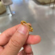 黃金爆閃拉絲小方糖戒指女金包銀999莫比烏斯環(huán)情侶男女對戒婚戒 莫比烏斯女戒丨活口【金包銀】 贈送（精美禮盒+證書(shū)）