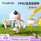 taoqibaby學(xué)飲杯鴨嘴杯PPSU寶寶吸管杯兒童水杯嬰兒吸管奶瓶幼兒園防摔杯