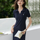 clotho Rennie品牌女裝休閑連衣裙女2025年夏季新款Polo領(lǐng)休閑減齡顯瘦時尚裙子 藏青色 M