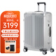 新秀麗（Samsonite）鎂鋁合金拉桿箱行李箱 ALU系列登機箱/托運箱時尚旅行箱 銀色CS0 28英寸