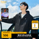 卡賓（CABBEEN）【三防】山系戶外連帽夾克男2024秋冬新款寬松休閑印花潮外套 煤黑色01 L /175/50