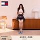 TOMMY JEANS【七夕禮物】張元英同款Tommy25秋女針扣雙綁帶牛仔瑪麗珍鞋02782 水洗藍1CR 38
