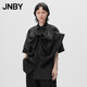 江南布衣（JNBY）23秋襯衫蝴蝶結刺繡寬松5N7210800