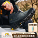 LA SPORTIVA防水透氣皮面登山鞋男防滑減震快速行進(jìn)徒步鞋PYRAMID 碳灰/黃 43