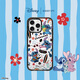 CASETIFY Disney Lilo & Stitch x CASETiFY 史迪奇聯(lián)名系列 史迪奇沖浪 適用于iPhone16/15 Pro/Max手機殼 透明黑框Magsafe iPhone 