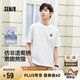 森馬（Semir）吸濕速干短袖t恤男國潮熊貓刺繡25夏男t恤上衣109325100226