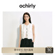 歐時(shí)力OCHIRLY 短款西裝馬甲女上衣透氣工裝設(shè)計(jì)感2025夏季新品 燕麥色 M