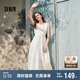 森馬（Semir）連衣裙女純色無(wú)袖長(zhǎng)裙休閑溫柔2025夏收腰背心裙優(yōu)雅107425114050