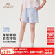 英氏（YEEHOO）女童短褲兒童褲子中大童裝休閑褲百搭寬松時尚甜美夏裝 淺藍(lán)  160