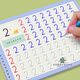 歲彩（SUI CAI）凹槽控筆訓(xùn)練幼兒園3-6歲 兒童數(shù)字練字帖凹槽控筆訓(xùn)練字帖中班入門描紅本練字本每日一練專用本 全套4本+握筆工具 1個(gè)