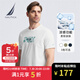諾帝卡（NAUTICA）【商場同款】男裝春夏新款涼感舒適休閑短袖圓領T恤男TO4204 白色1BW L